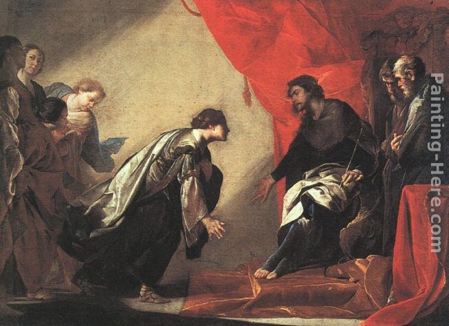 Bernardo Cavallino Esther and Ahaseurus